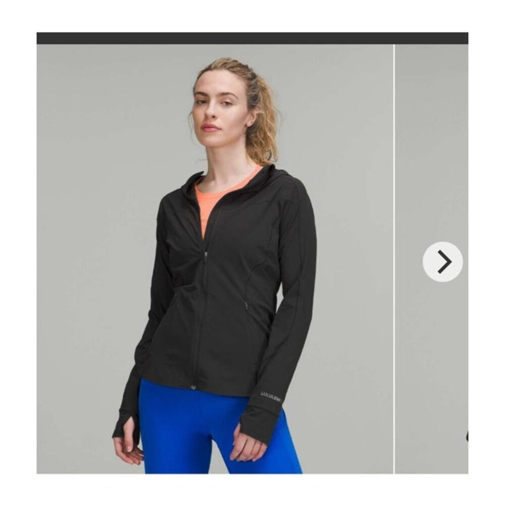 NWOT Lululemon Size 12 Mist Over Windbreaker Black
